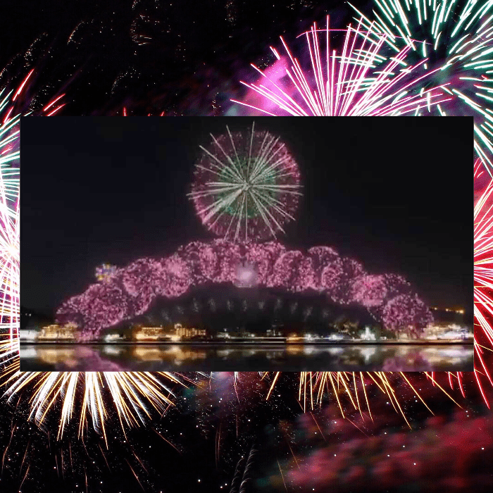 Juegos Olímpicos Tokio 2020 fuegos artificiales