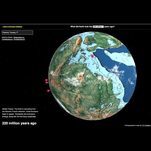 Ancient Earth mapa muestra dónde estaba tu casa con la Pangea