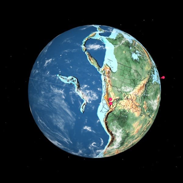 Ancient Earth mapa muestra dónde estaba tu casa con la Pangea