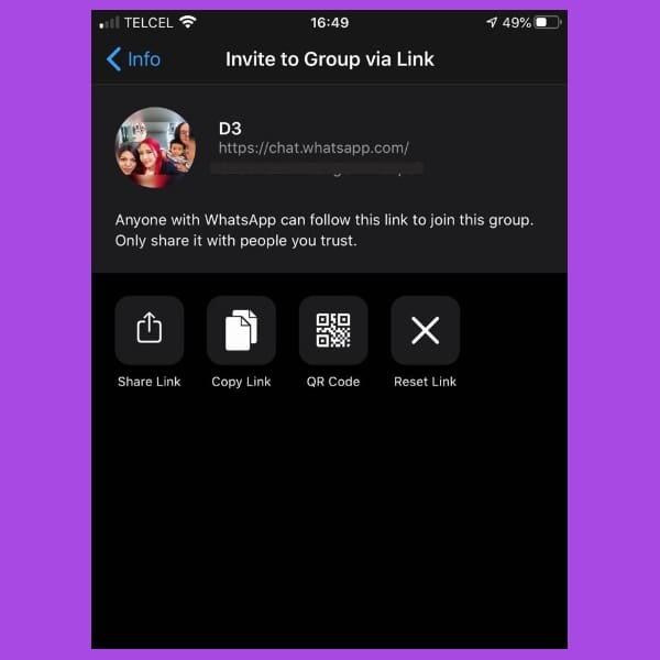 Como invitar a un grupo de WhatsApp con un enlace o codigo QR
