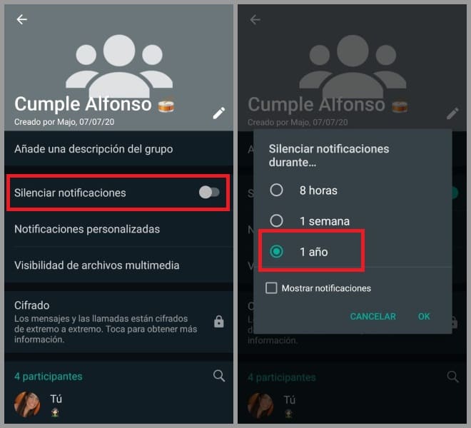 Cómo salir de un grupo de WhatsApp sin que nadie se de cuenta 