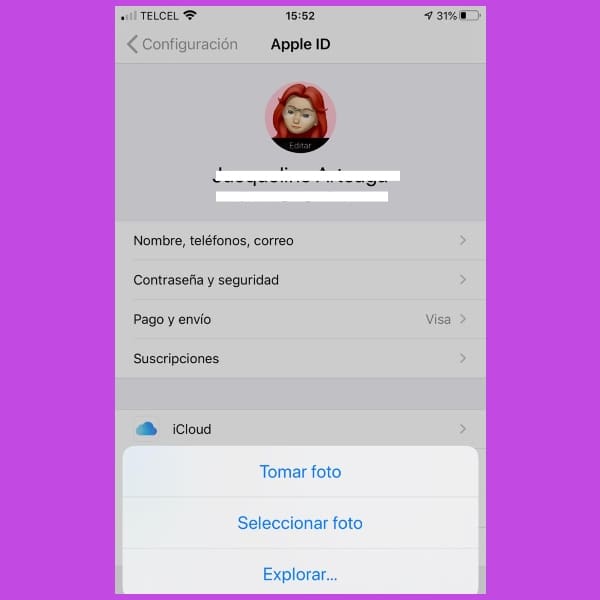 memojis de foto de perfil