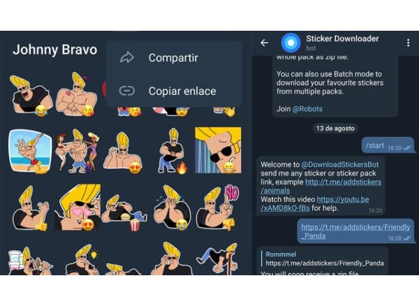 Cómo pasar los stickers de Telegram a WhatsApp 