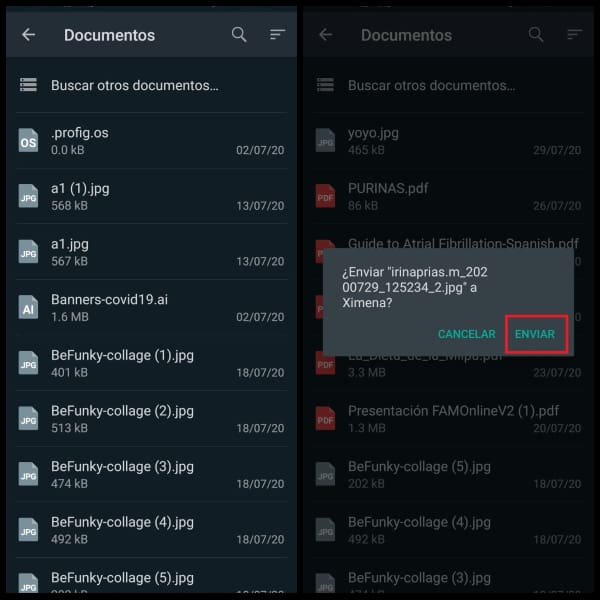 WhatsApp enviar fotos videos sin perder calidad 