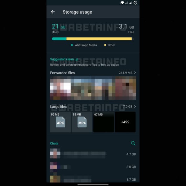 WhatsApp nuevo gestor de almacenamiento 