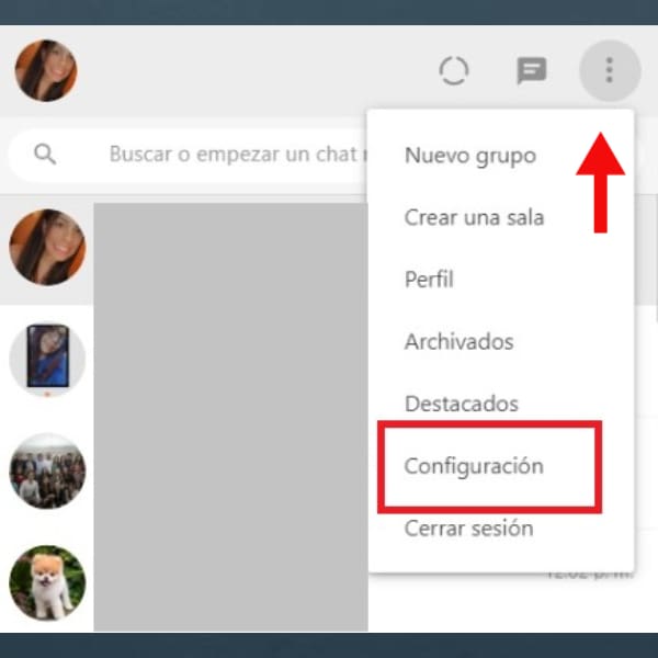 WhatsApp Web cambiar color de fondo 