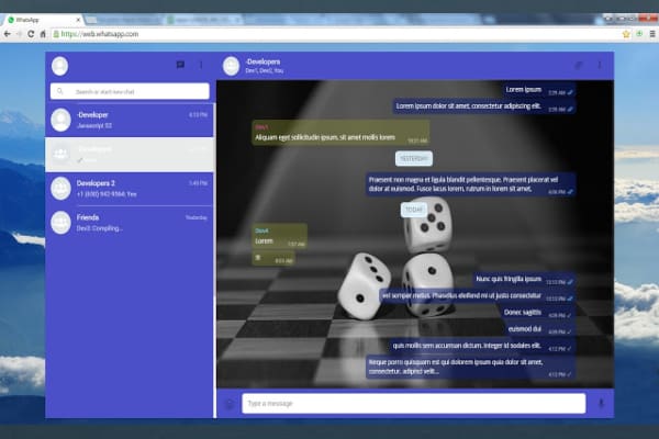 WhatsApp Web cambiar color de fondo 