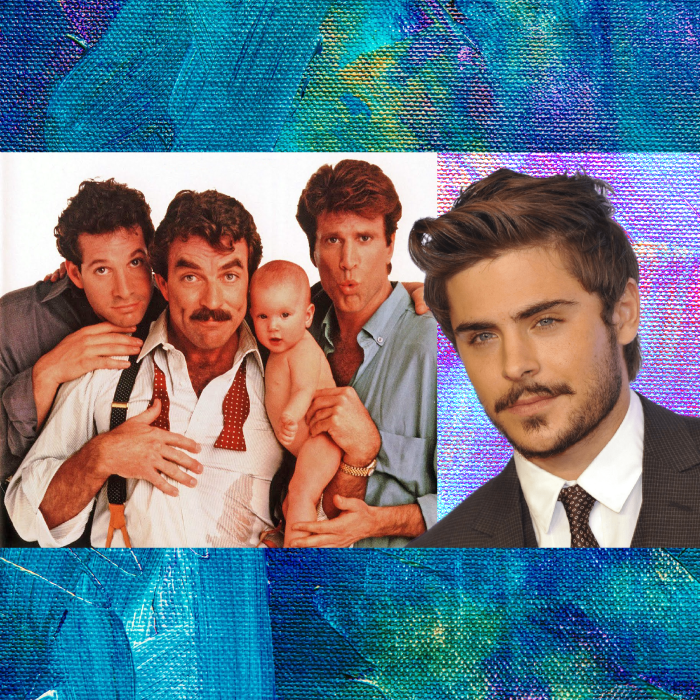 Zac Efron Tres hombres y un bebé