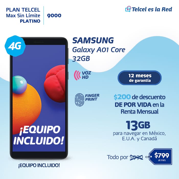 Plan Telcel Max Sin Límite Platino