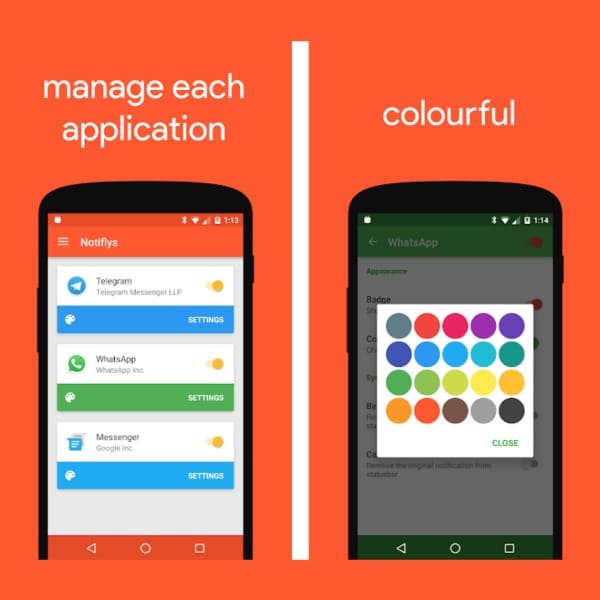 Notifly burbujas flotantes WhatsApp Messenger