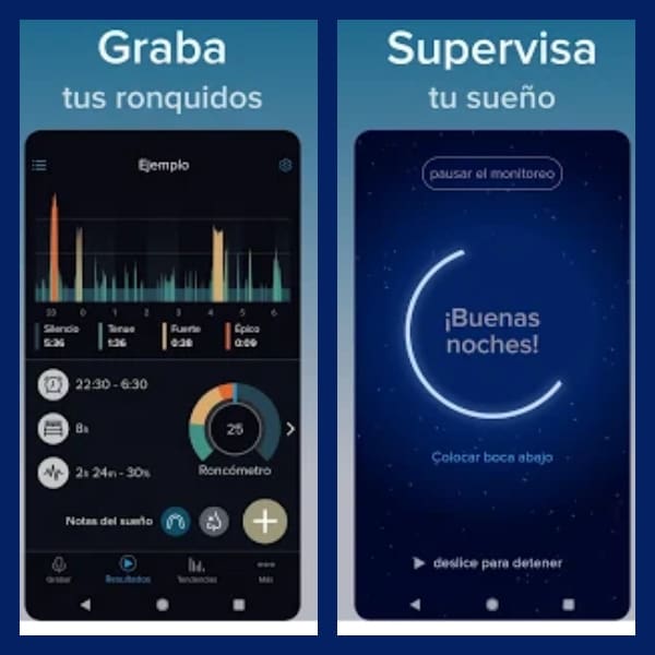 app que te ayuda grabar tus ronquidos