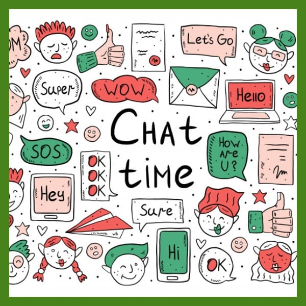 doodle fondos de chat