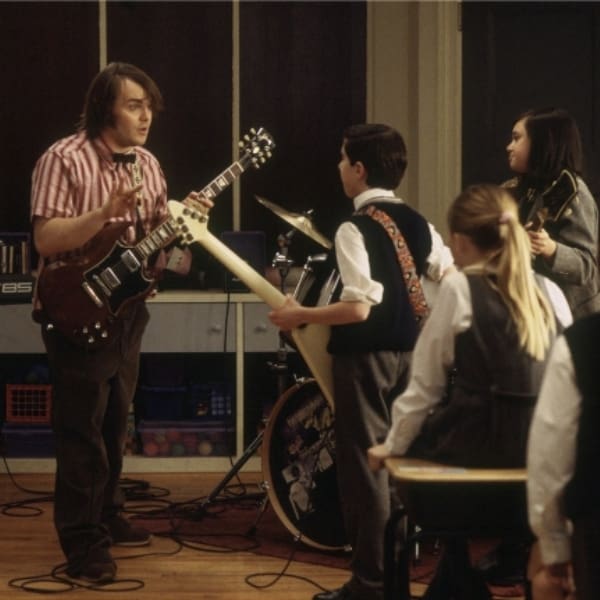 Escuela de Rock película Jack Black lecciones 