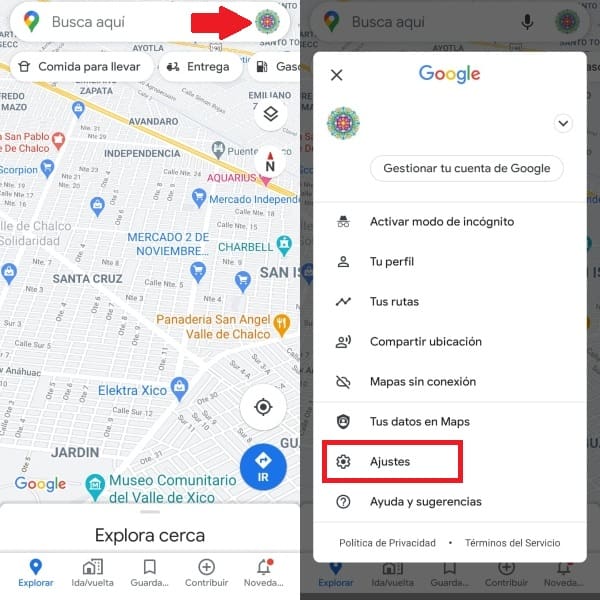 paso a paso para activar modo oscuro en Google Maps