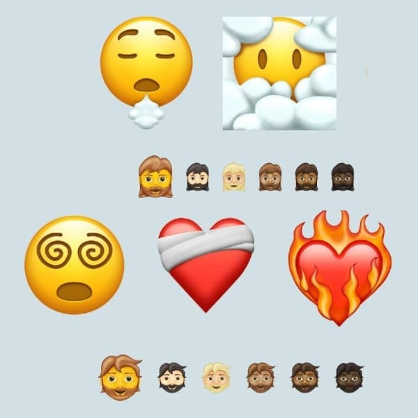 217 nuevos emojis que llegaran en 2021