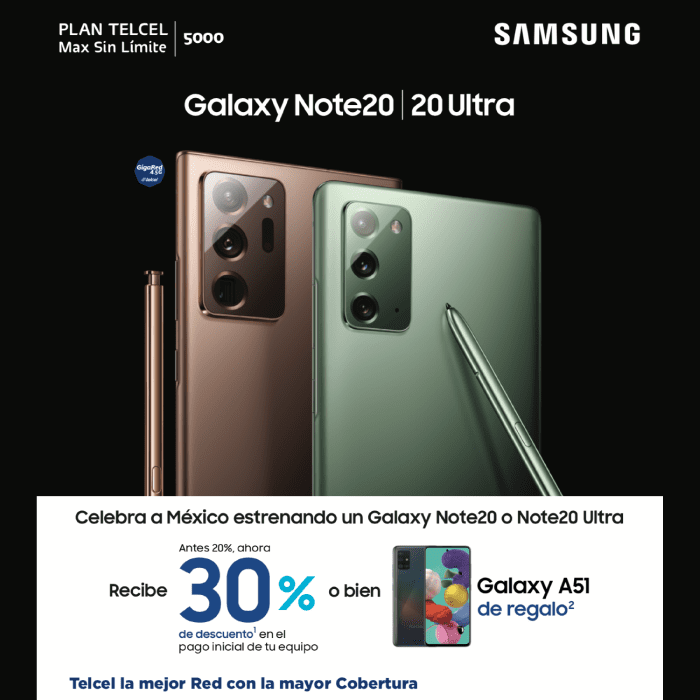 Note20 y Note20 Ultra