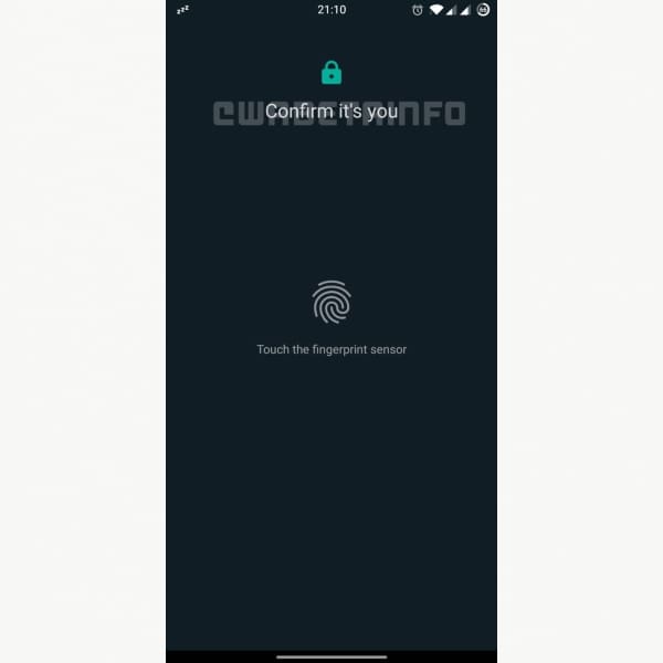 WhatsApp Web huella dactilar iniciar sesión 