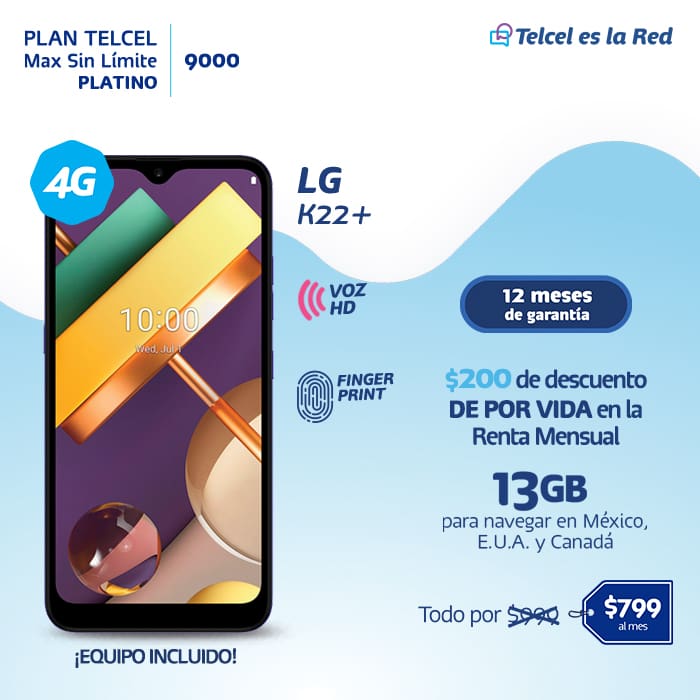 Plan Telcel Max Sin Límite Platino