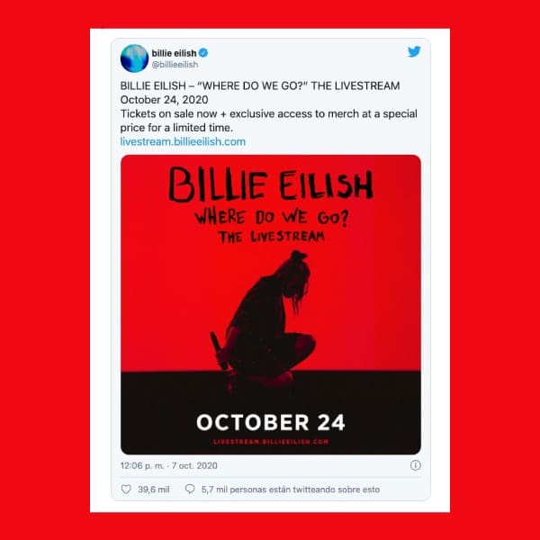 Where Do We Go? The Livestream concierto en línea de Billie Eilish