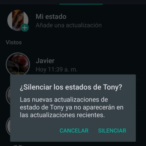 WhatsApp silenciart estados trucos 