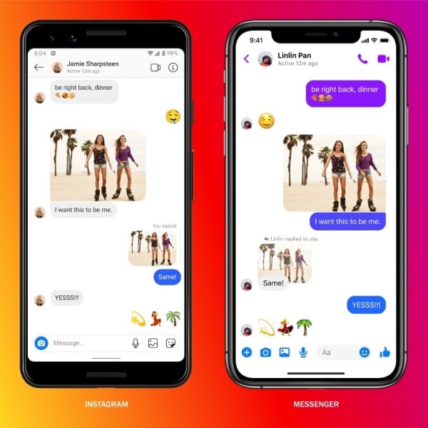 Fusión Facebook Messenger e Instagram Direct