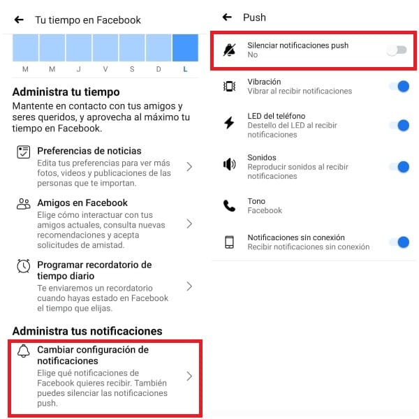 Facebook modo silencioso cómo activarlo 