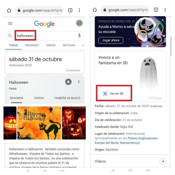 Google fantasma 3D 