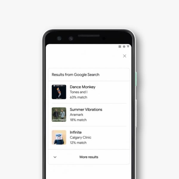 Buscador de Google tararear canciones