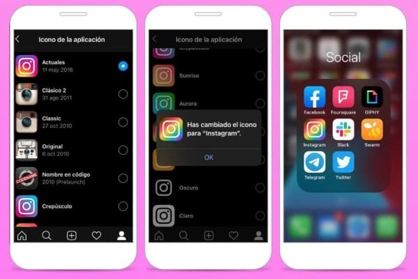Cómo cambiar al ícono retro de Instagram 