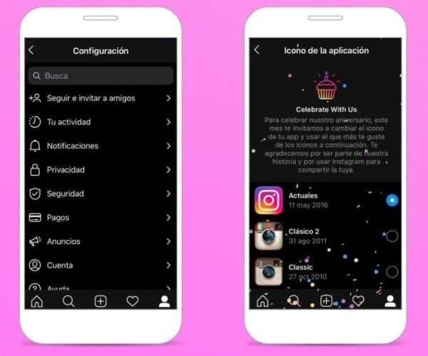 Cómo cambiar al ícono retro de Instagram 