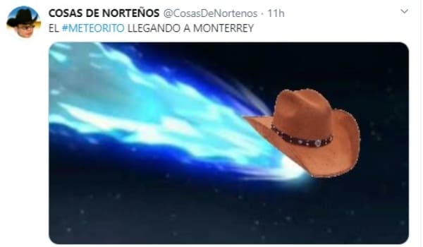 meme Meteorito México, Monterrey, fotos videos 