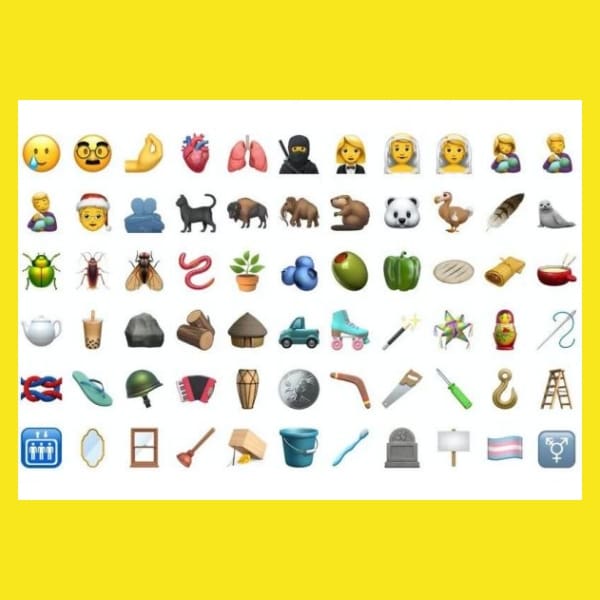 nuevos emojis que llegan a iOS 14.2