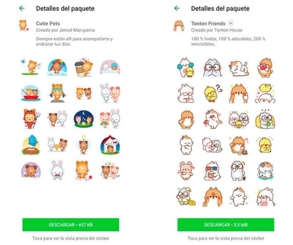WhatsApp nuevos stickers animados