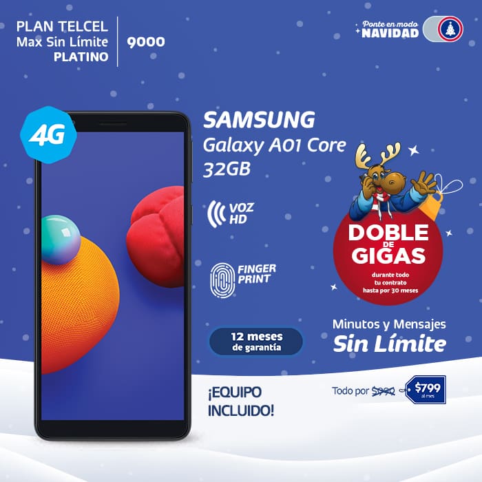 Plan Telcel Max Sin Límite 9000 Platino