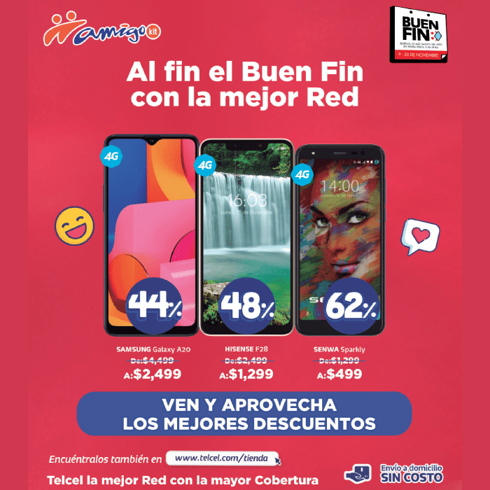Buen Fin promociones Amigo Kit Telcel