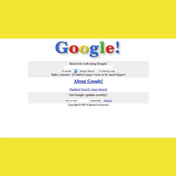 Extensión para usar la versión de Google de 1998