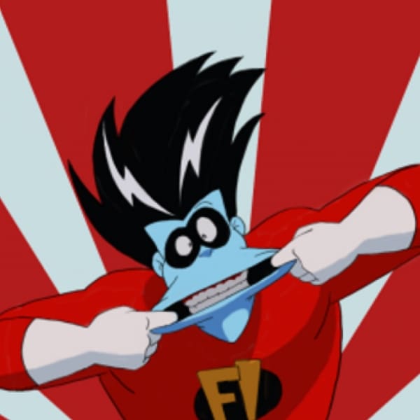 Fenomenoide haciendo caras caricatura clásica de los 90 