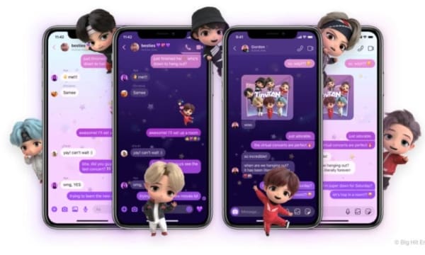 Nuevos temas Messenger e Instagram de BTS 