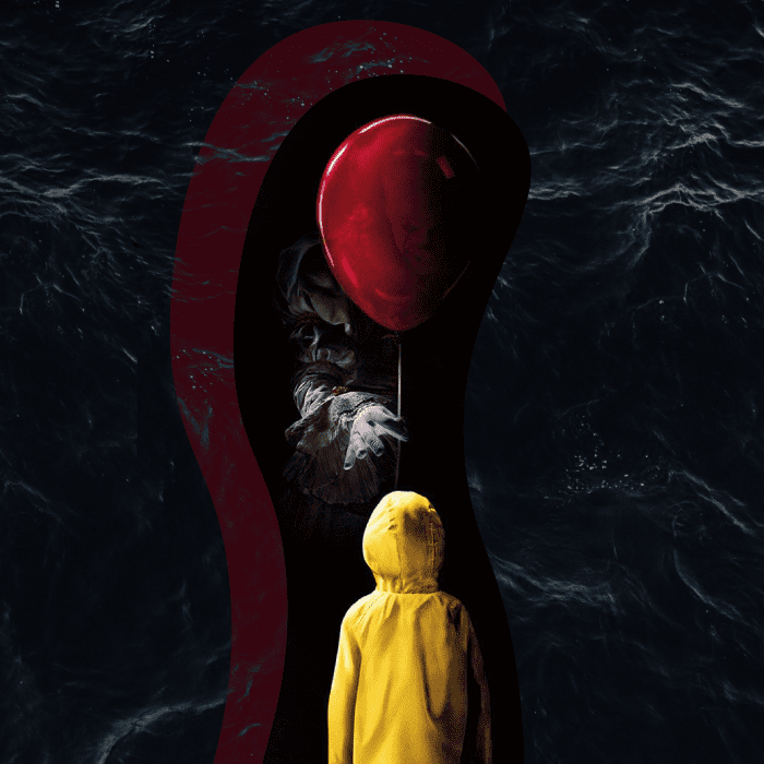 Portada película It Pennywise y Yorkie