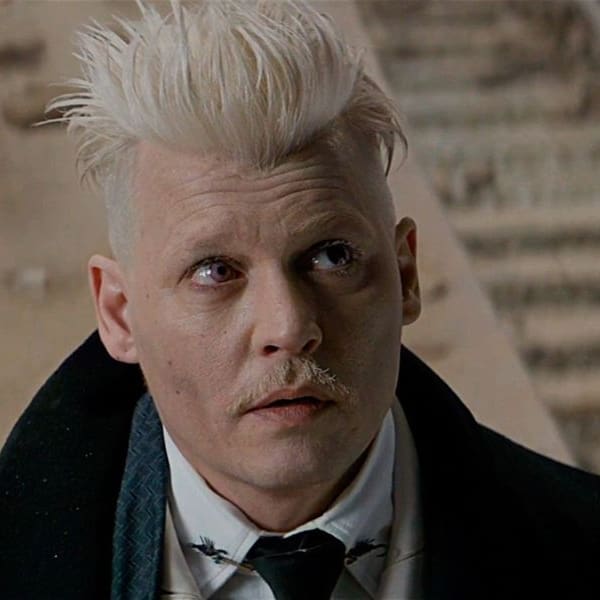 Primera aparición de Johnny Depp como Grindelwald 