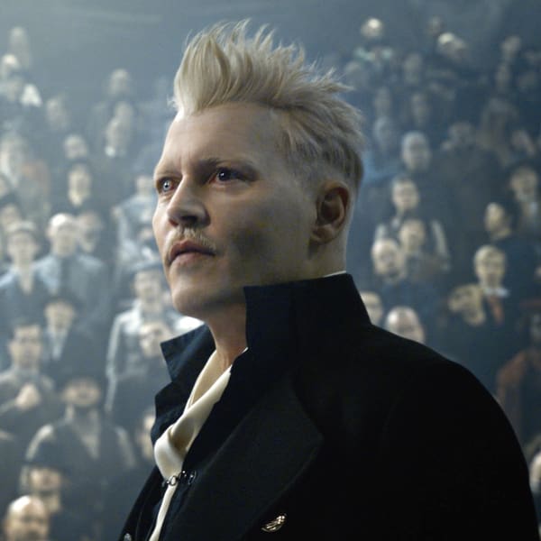 Johnny Depp Grindelwald en Animales Fantásticos 