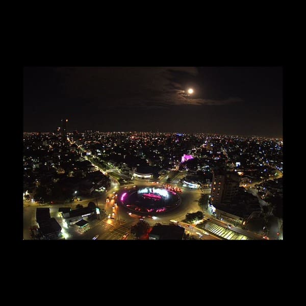 foto de la luna azul del 2020