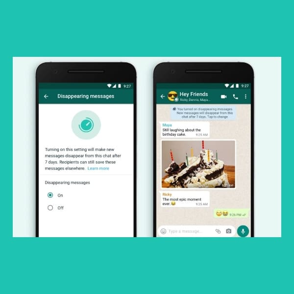 como activar los mensajes temporales en whatsapp