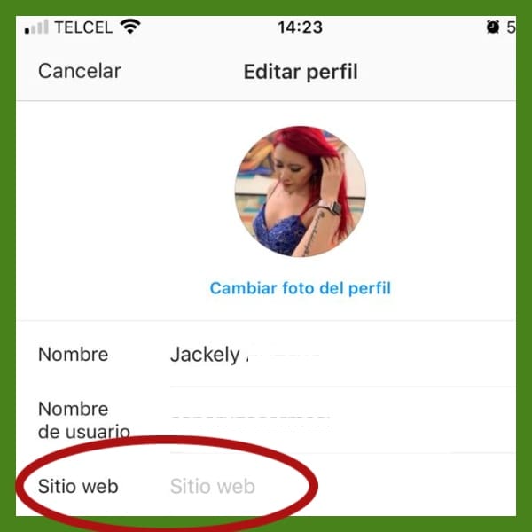añadir WhatsApp a Instagram