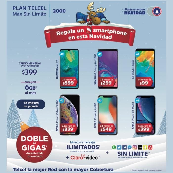 Promoción Navidad Telcel