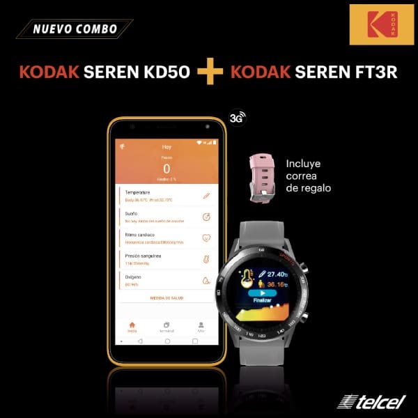 Promoción Kodak Telcel nuevo combo 