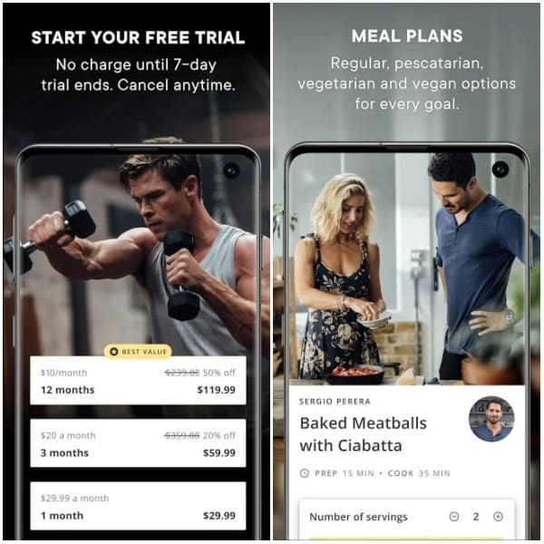 Centr by Chris Hemsworth Google Play app 