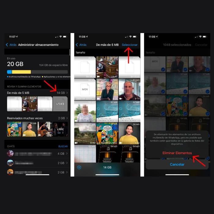 Cómo liberar gigas en WhatsApp de manera rápida