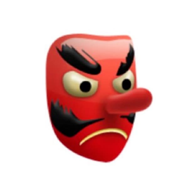 Emoji con máscara de diablo WhatsApp 