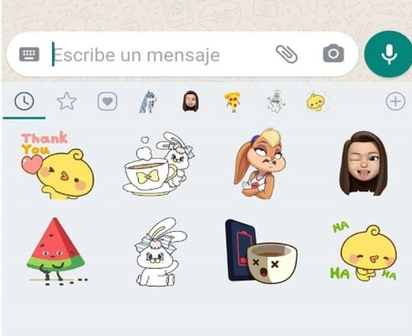 WhatsApp nuevo buscador de stickers 